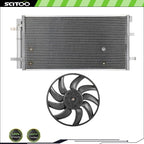 A/C Condenser and Fan Kit for Audi A4 (2009–2016)