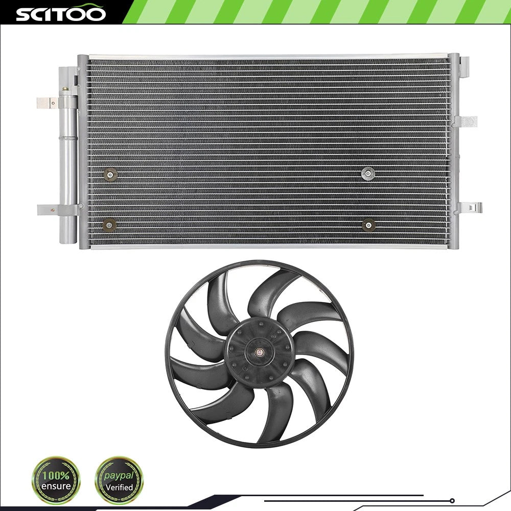 A/C Condenser and Fan Kit for Audi A4 (2009–2016)