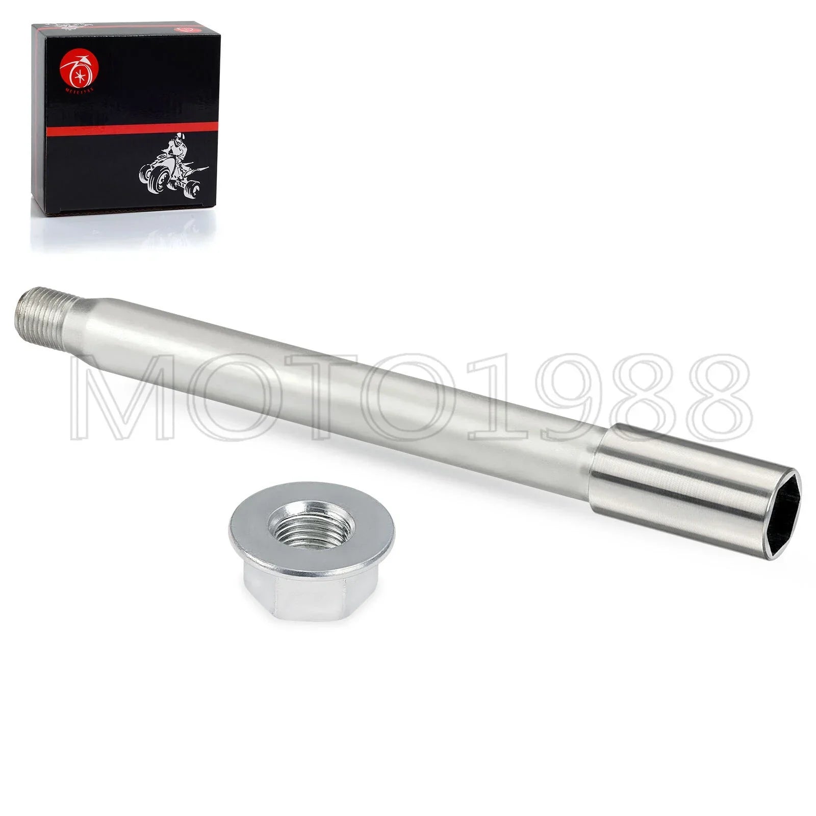 Front Wheel Axle & Nut for Honda CR125R CR250R CRF250R CRF450R (2004–2024)