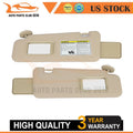 Set of 2 Beige Sun Visors for 2008–2013 Toyota Highlander with Sunroof