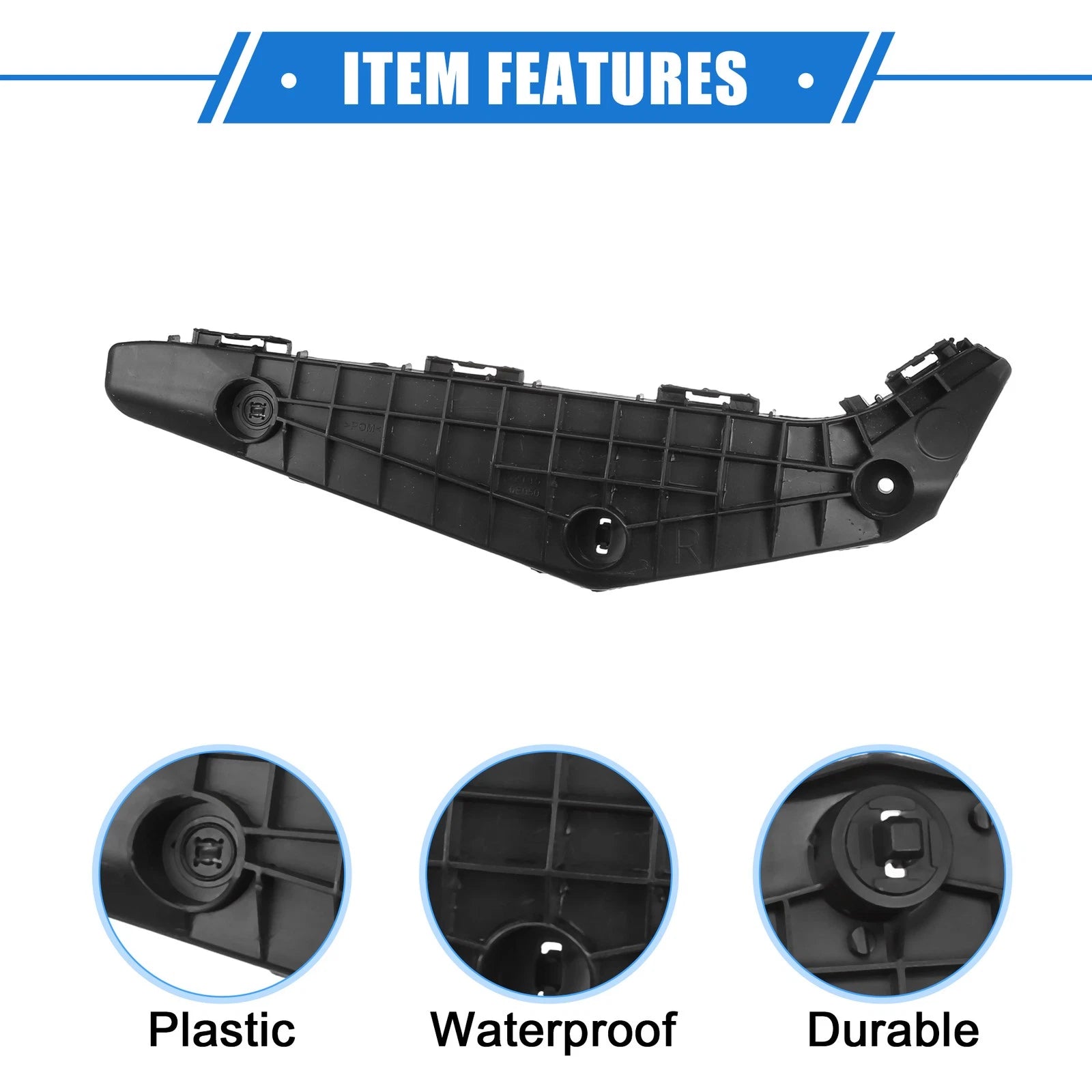 Set of 2 Bumper Mounting Support Brackets for Toyota Highlander (2011–2013)