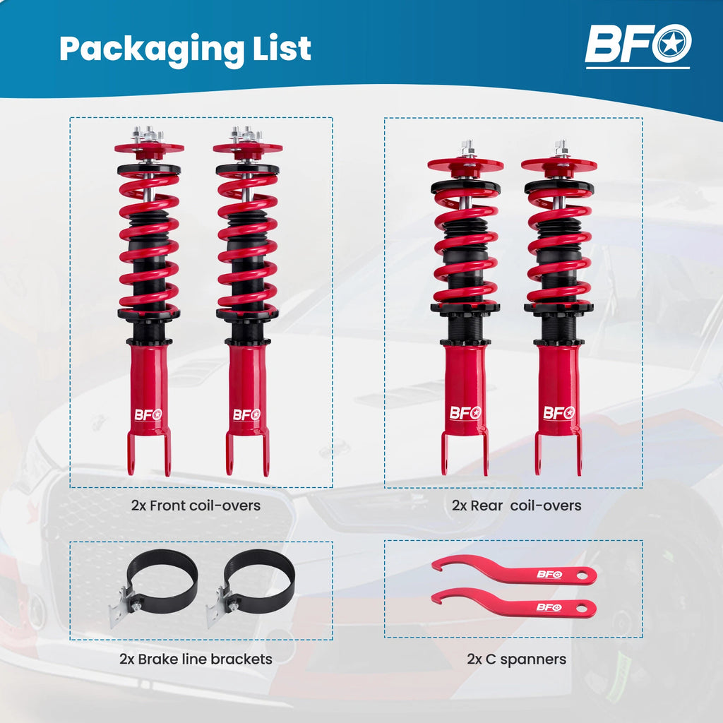 Adjustable Coilover Kit for Honda S2000 (2000-2009)