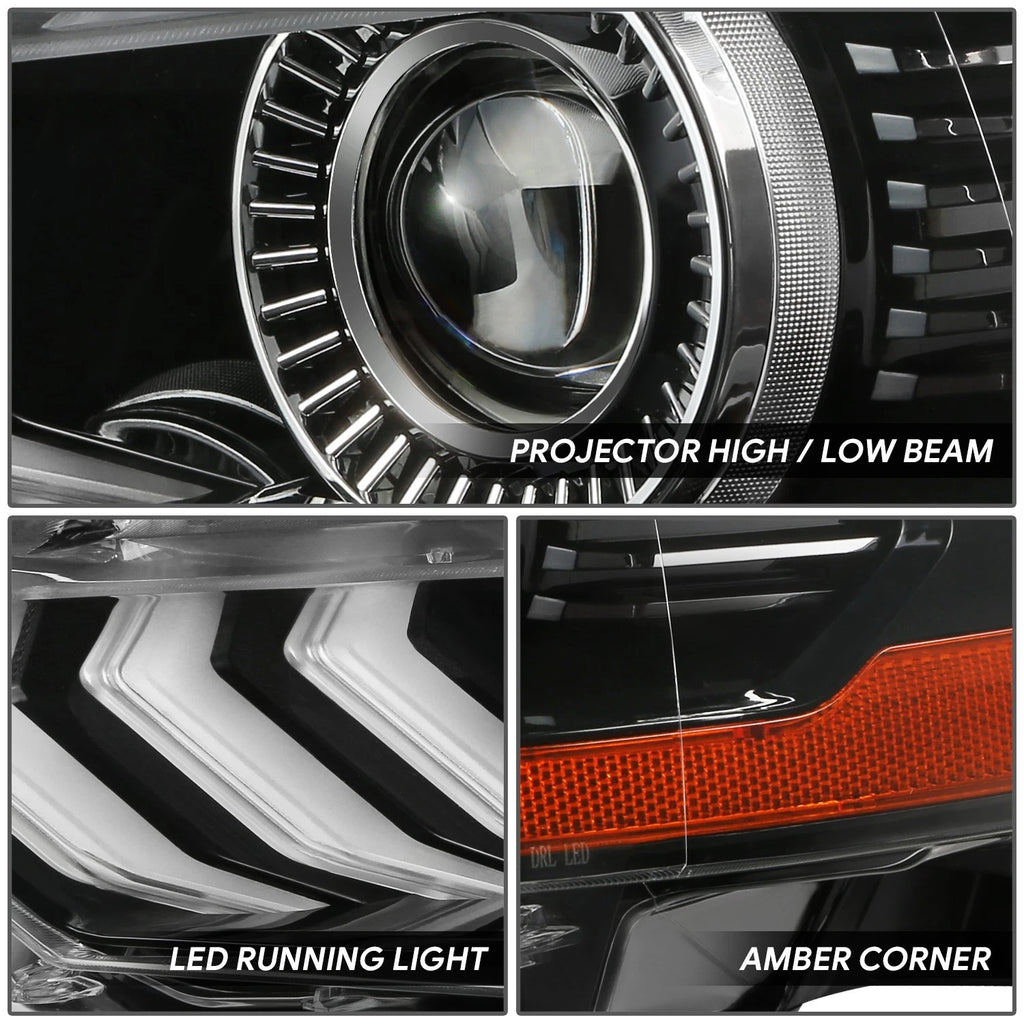 Left Side HID Projector Headlight for Ford Mustang (2018–2022)