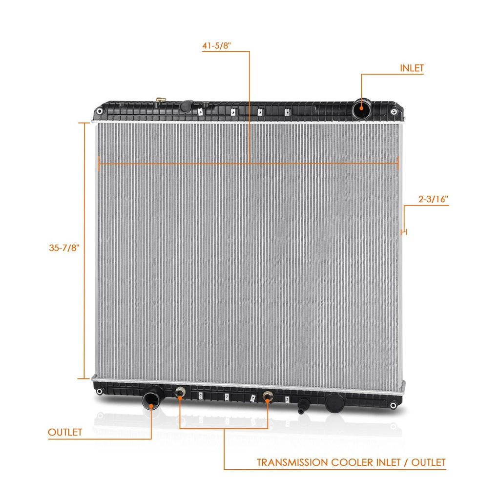 2-Row Aluminum Cooling Radiator for Freightliner 114SD/Western Star 4900 (2012–2019)