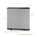 2-Row Aluminum Cooling Radiator for Freightliner 114SD/Western Star 4900 (2012–2019)