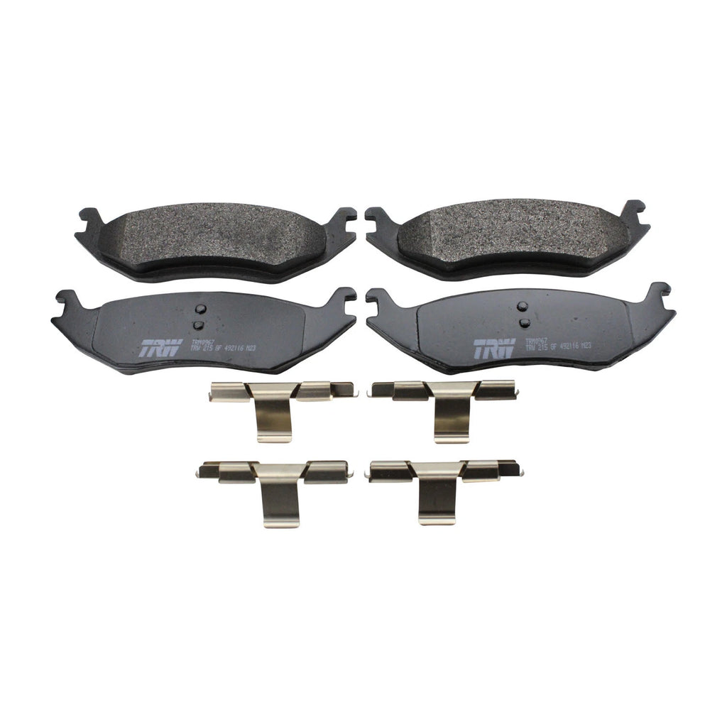 TRW Pro Rear Metallic Disc Brake Pad Set for Dodge Aspen, Durango, Ram 1500 (2007–2018)
