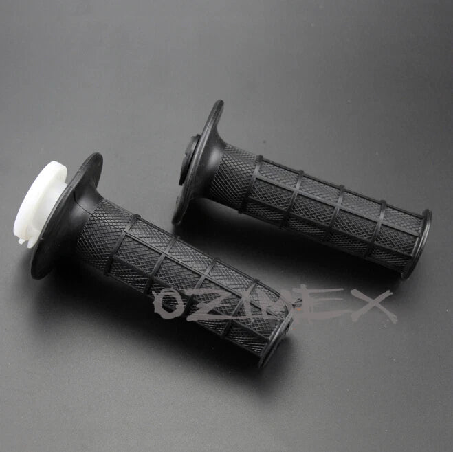 7/8" Black Hand Grips + Throttle Tube for 49cc 90cc Motorcycle Pit Dirt Bike