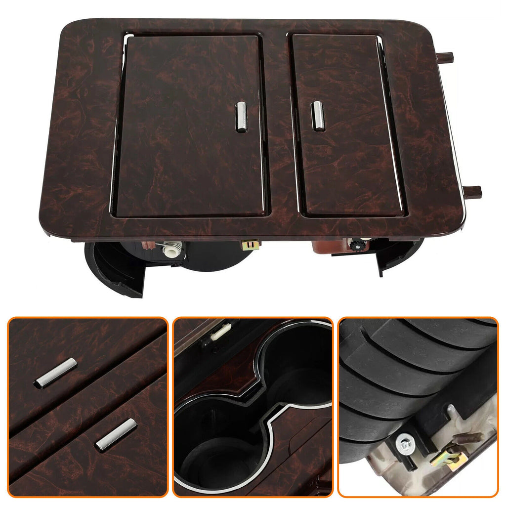 Woodgrain Center Console Cup Holder for Chevy Trucks & SUVs
