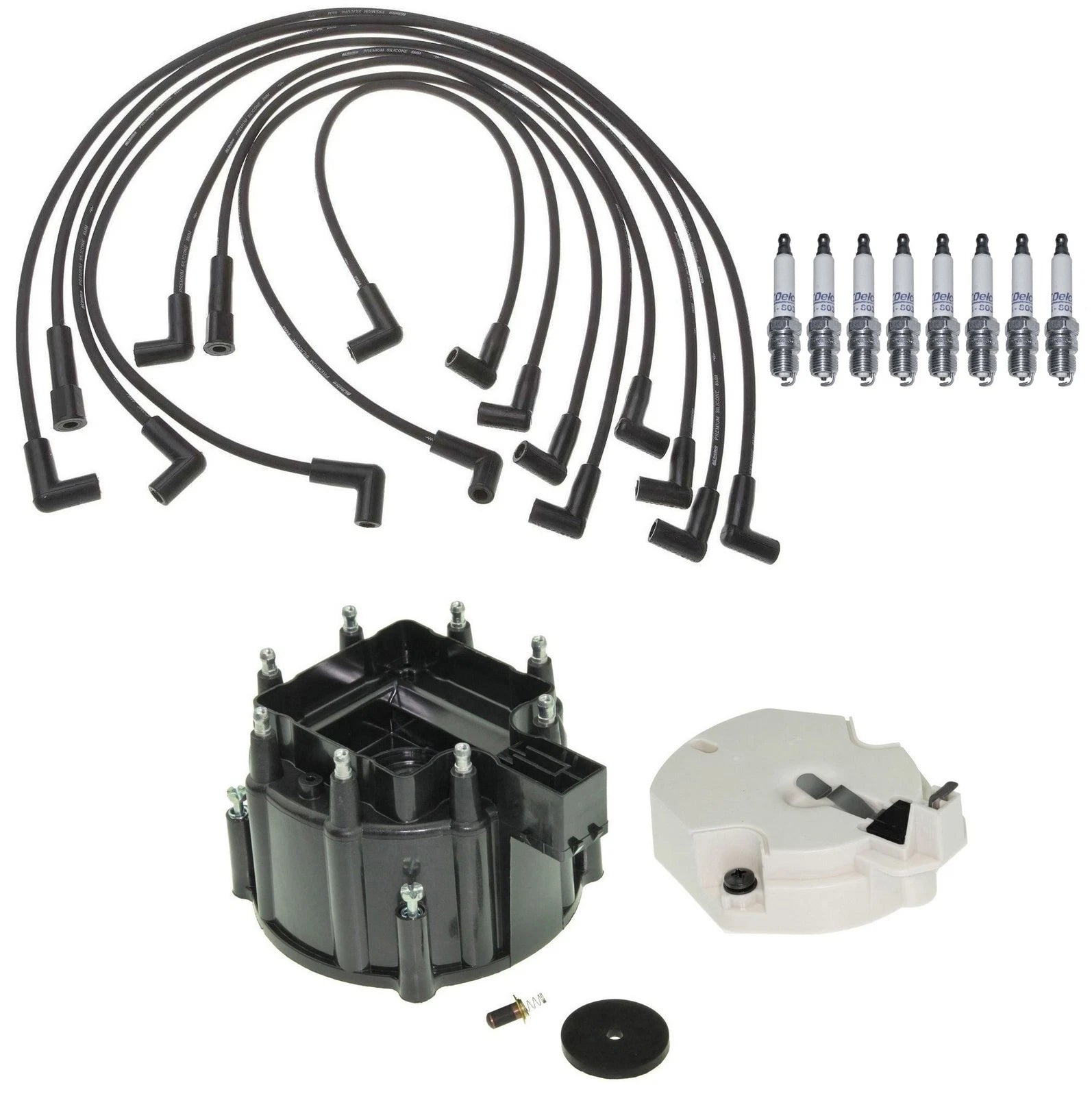 ACDelco Ignition Kit for GMC Jimmy 5.0L V8 (1995–2005) - Rotor, Cap, Wires, Plugs