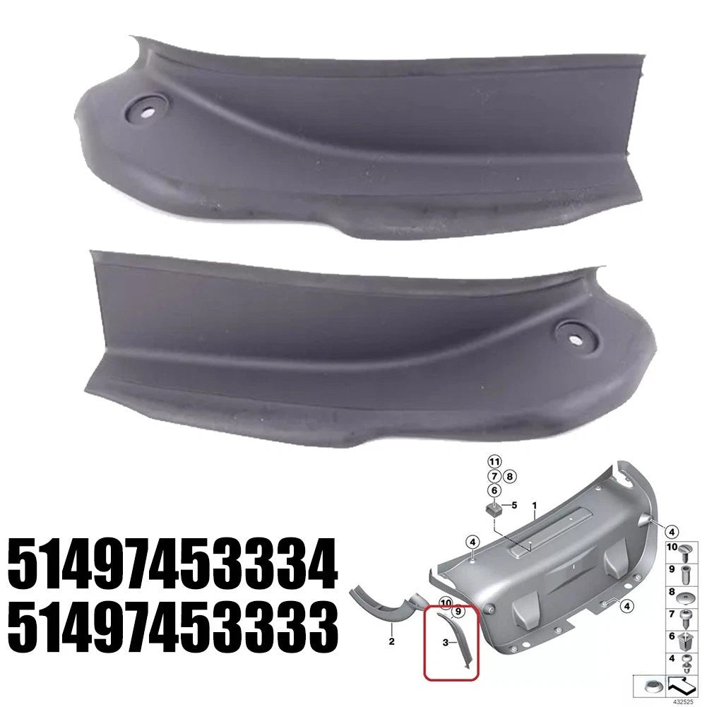 Set of 2 ABS Tail Light Gutter Covers for BMW 3 Series (2011–2018)