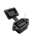 40A Black 2+6 Core Charging Socket Female with Comm Port for Electric Tricycles