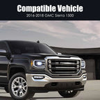 Chrome Steel Front Bumper Face Bar for GMC Sierra 1500 (2016–2018)