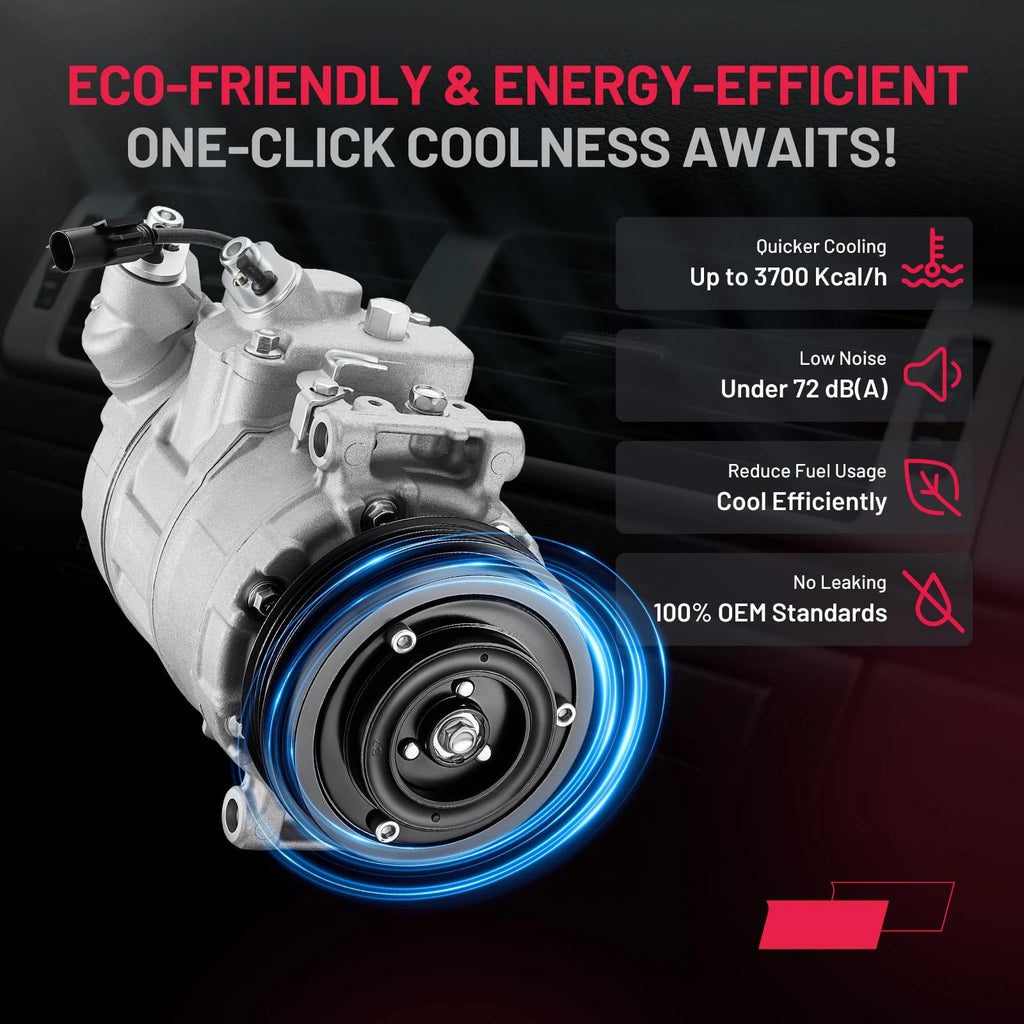 A/C Compressor with Clutch for BMW 650Ci 750i 750Li (2006–2009)