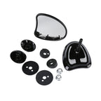 Black Tapered Fairing Mount Mirrors for Harley Touring FLHT FLHX (2014–2022)