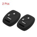 2X Black Silicone 2+1 Button Remote Key Cover for Honda 