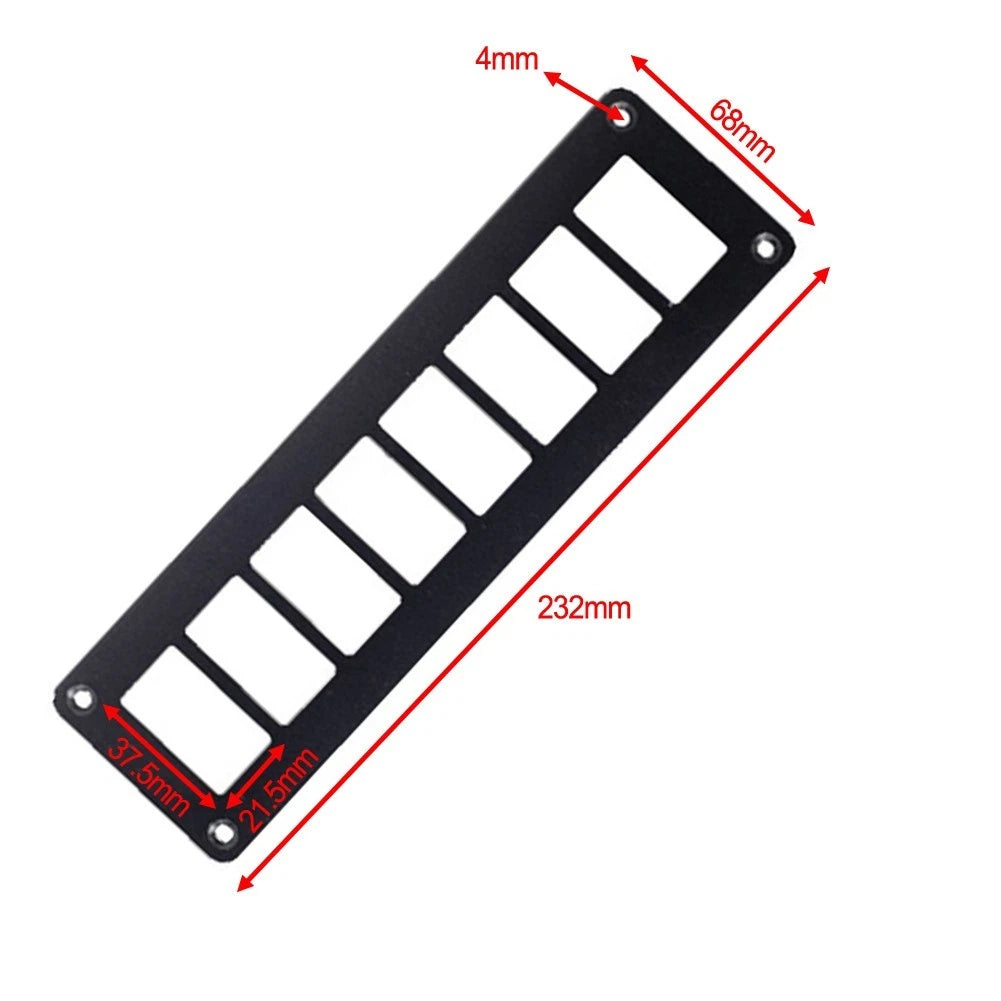 8 Gang Rocker Switch Housing for All Vehicles (Universal Fit)