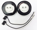 2X Red 2" Round LED Trailer Side Clearance Light w/Grommet & Plug - 24001