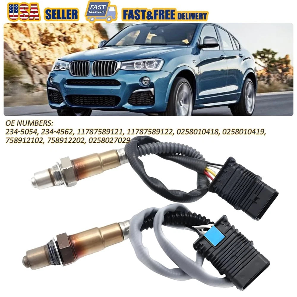 Set of 2 Upstream Downstream Oxygen O2 Sensors for BMW 320i 328i 428i 528i (2012–2019)