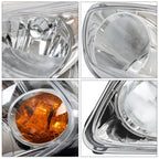 Set of 2 Halogen Headlights for Chevy HHR (2006–2011) Chrome Housing Clear Lens