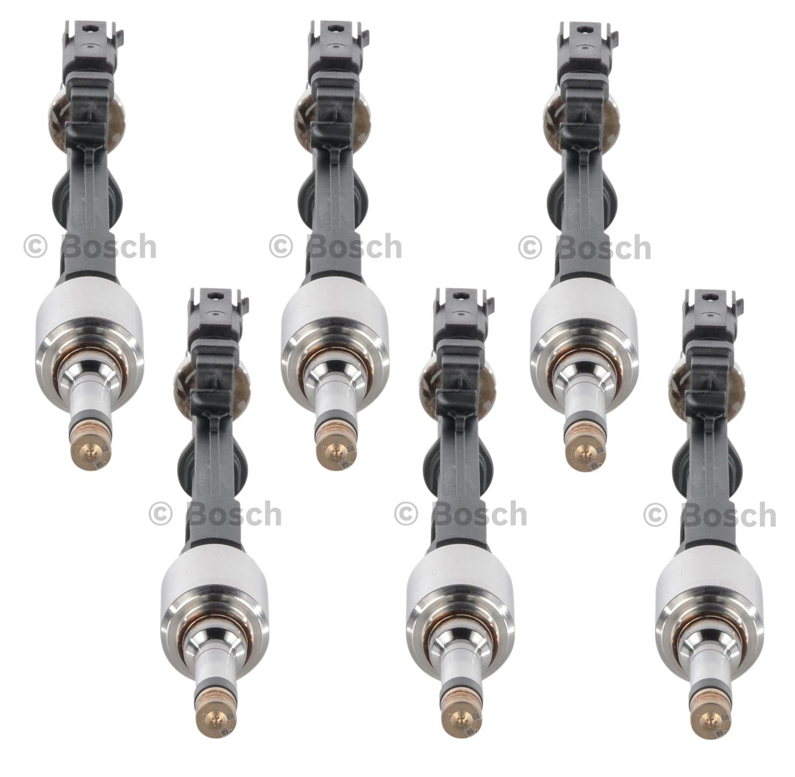 Set of 6 Bosch High-Pressure Fuel Injectors for BMW E84 F01 F10 F22 F30 F34