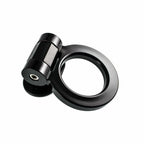 Sporty Racing Black ABS Tow Hook Decoration Ring for Audi A4 (2015-2015)