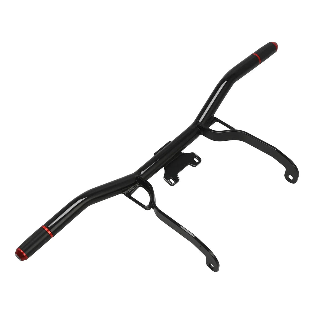 Black Red Highway Engine Guard Crash Bar for Harley Touring Road Glide (14-23)