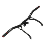 Black Red Highway Engine Guard Crash Bar for Harley Touring Road Glide (14-23)
