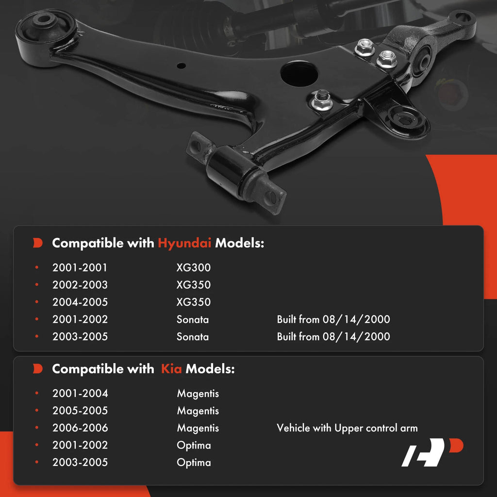 Front Right Lower Control Arm for Hyundai Sonata (2001-2005) Kia Optima