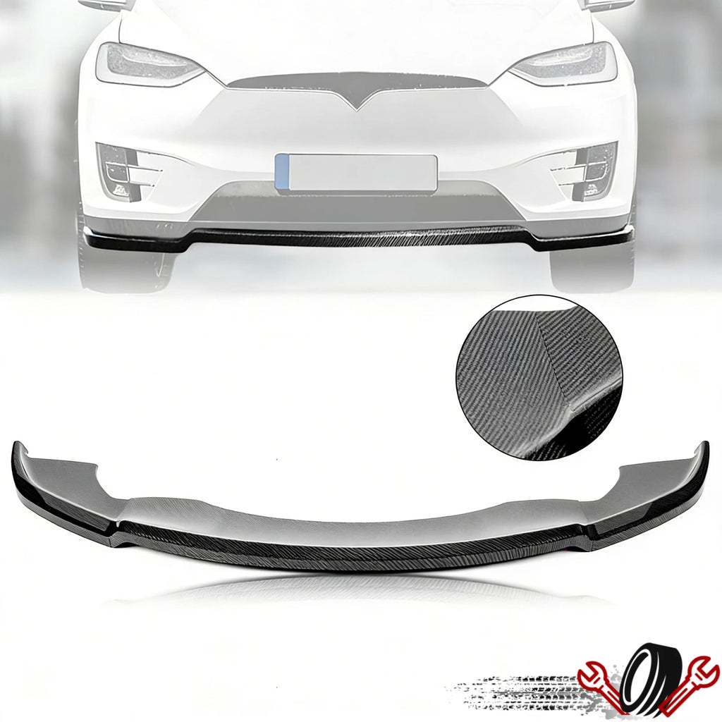 Carbon Fiber Front Bumper Lip Splitter for Tesla Model X (2016–2020)