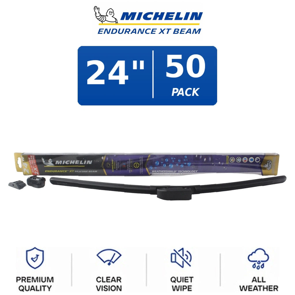 Set of 2 Michelin Endurance XT Beam Wiper Blades for All Vehicles (50-Pack)