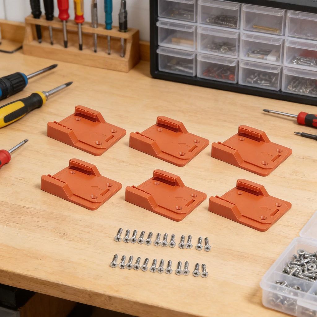 Battery Hanger for Garage Organization (Wall-mounted Clip)