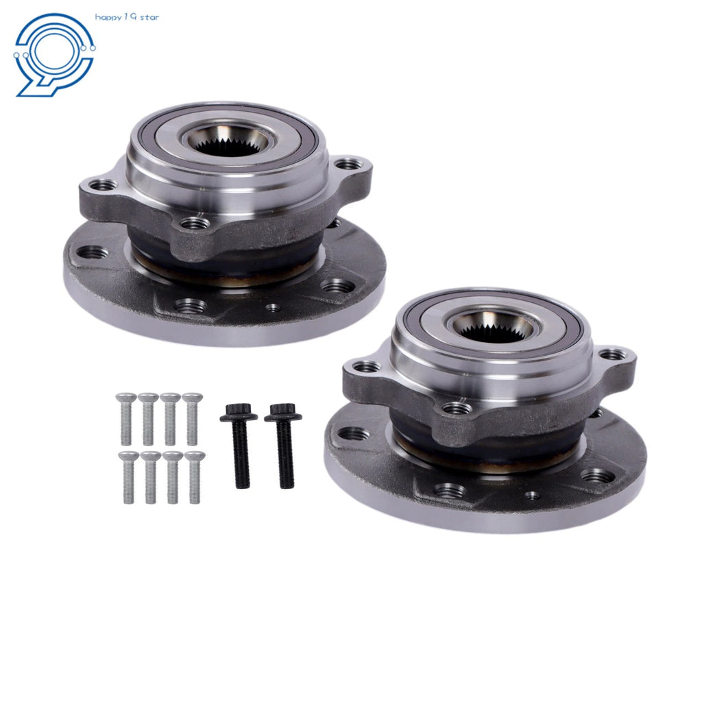 2X Front Wheel Hub & Bearing Assembly for Volkswagen Passat Jetta Tiguan