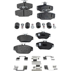 Set of 4 Semi-Metallic Brake Pads for Volvo 960 (1992–1997)