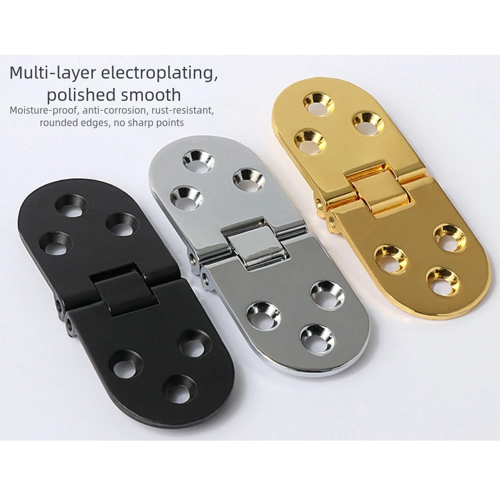Set of 4 Zinc Alloy Flip Hinges for Marine Use Rust Resistant