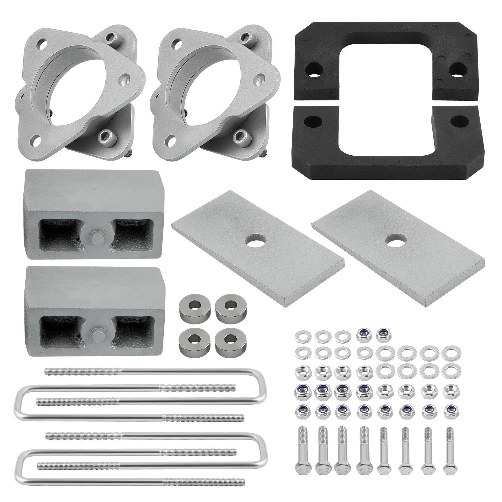3.5" Front 3" Rear Level Lift Kit for Chevrolet Silverado 1500 4X4 (2017-2018)