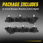 Set of 2 LH & RH Front Bumper Retainer Brackets for Kia Rio (2018–2020)