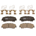 Set of 4 Disc Brake Pads for Nissan Titan (2017–2019)