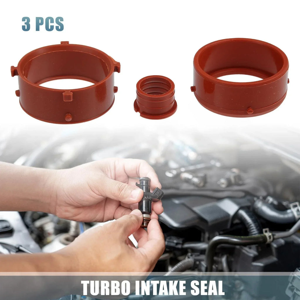 3 x Red Turbo Intake Seals for Mercedes-Benz R320 (2007-2008)