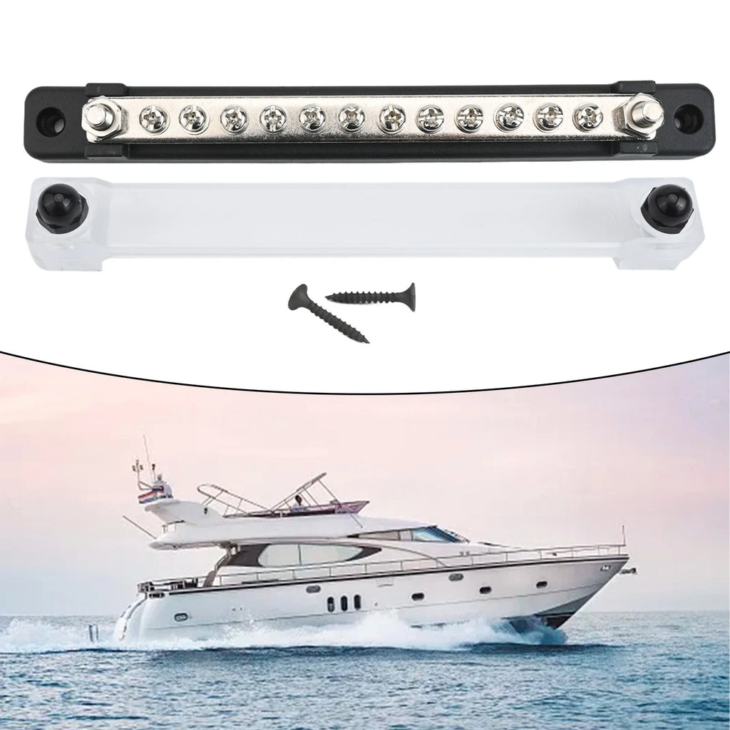 12 Terminal Block Bus Bar Cover for Auto Marine (12V, 150A)