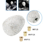 Bling Gear Shift Knob with Crystal Diamond for Manual/Automatic Transmission