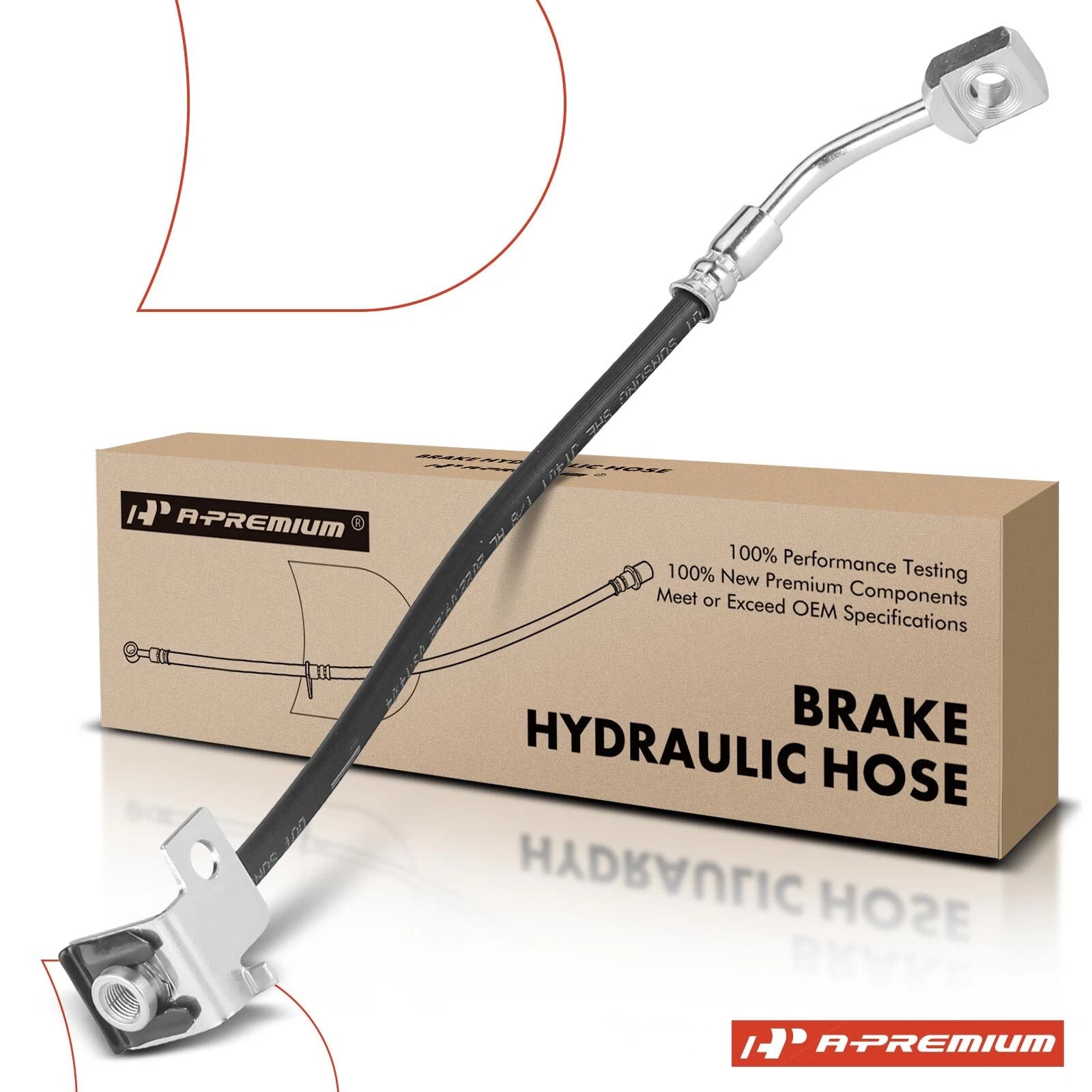 Front Brake Hydraulic Hose for Chevy Corvette (1997–2004) w/Bracket