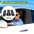 6 Pcs Black Pillar Window Trim for Chevy Captiva (2019-2024)