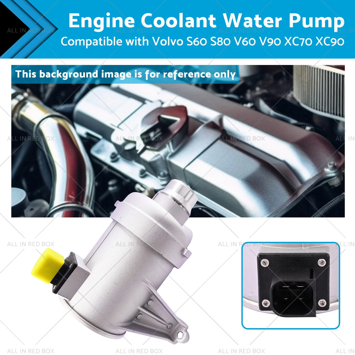 Engine Coolant Water Pump for Volvo XC60 XC70 V60 S60 S80 S90 (2015–2020)