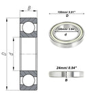 Deep Groove Ball Bearing 100x150x24mm for Scooter Skateboard (6020ZZ)