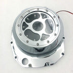 Green LED Clear Engine Clutch Cover for Suzuki GSX1300R Hayabusa (2008–2020)