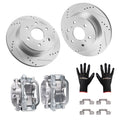Rear Brake Rotors + Brake Calipers for Chevrolet Suburban/GMC Yukon XL (2015–2020)
