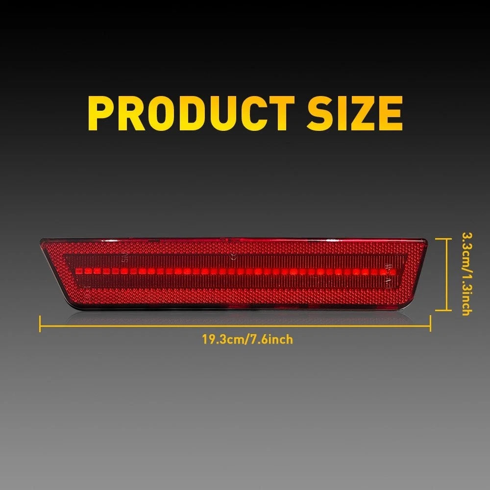Red LED Rear Side Marker Light for Dodge Challenger (2008–2014) Charger (2011–2014)