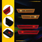 Set of 6 Gloss Black Pillar Post Window Door Trims for Porsche Macan (2014–2022)