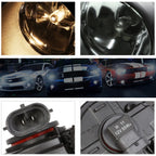 Set of 2 Chrome Housing Amber Corner Signal Headlights for Chevy Impala (2000–2005)