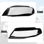 1 Pair Headlight Lens Cover Cap for Audi A4 B8 (2009–2012) 8K0941029C